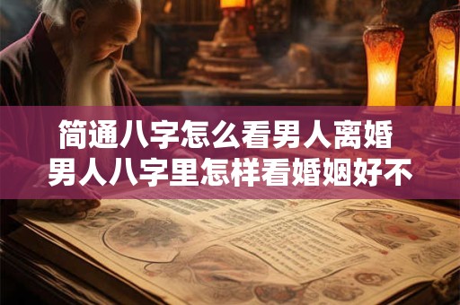 简通八字怎么看男人离婚 男人八字里怎样看婚姻好不好