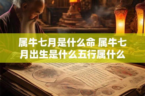 属牛七月是什么命 属牛七月出生是什么五行属什么