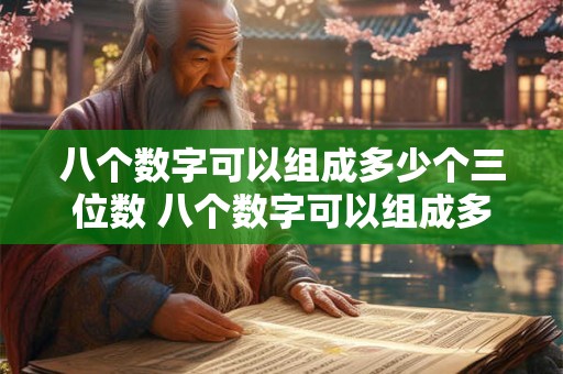 八个数字可以组成多少个三位数 八个数字可以组成多少种不同的号码