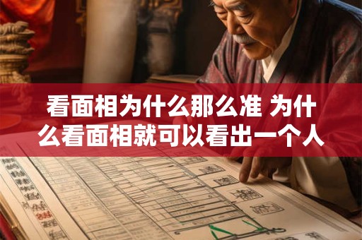 看面相为什么那么准 为什么看面相就可以看出一个人的性格