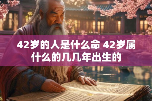 42岁的人是什么命 42岁属什么的几几年出生的
