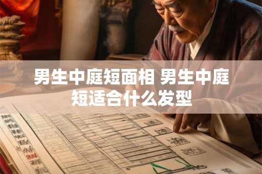 男生中庭短面相 男生中庭短适合什么发型