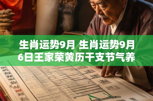 生肖运势9月 生肖运势9月6日王家荣黄历干支节气养生2025