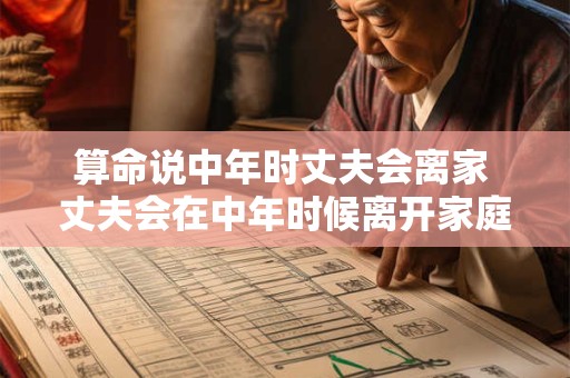 算命说中年时丈夫会离家 丈夫会在中年时候离开家庭 老来不幸