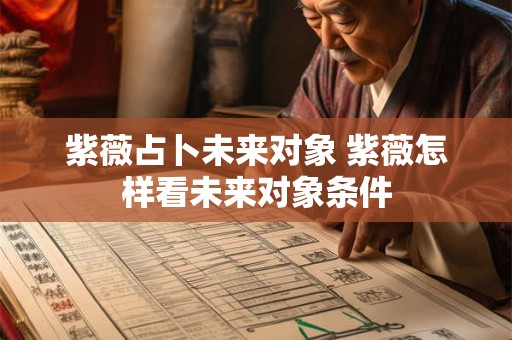 紫薇占卜未来对象 紫薇怎样看未来对象条件
