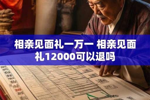 相亲见面礼一万一 相亲见面礼12000可以退吗