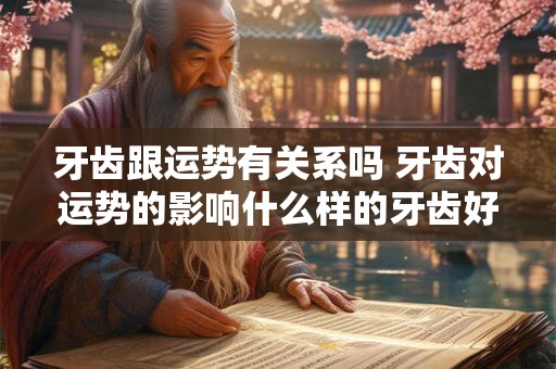 牙齿跟运势有关系吗 牙齿对运势的影响什么样的牙齿好命!