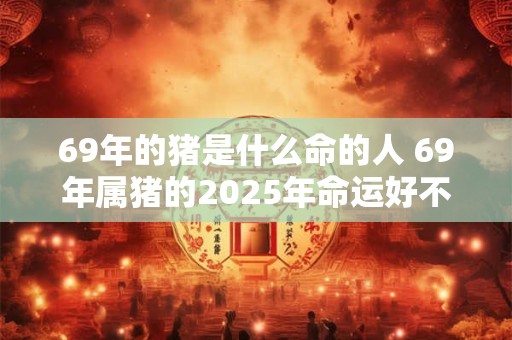 69年的猪是什么命的人 69年属猪的2025年命运好不好