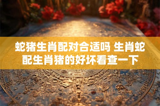 蛇猪生肖配对合适吗 生肖蛇配生肖猪的好坏看查一下