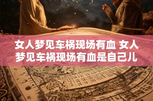 女人梦见车祸现场有血 女人梦见车祸现场有血是自己儿子的车撞烂没看到人 女人梦见车祸现场有血 女人梦见车祸现场有血是自己儿子的车撞烂没看到人