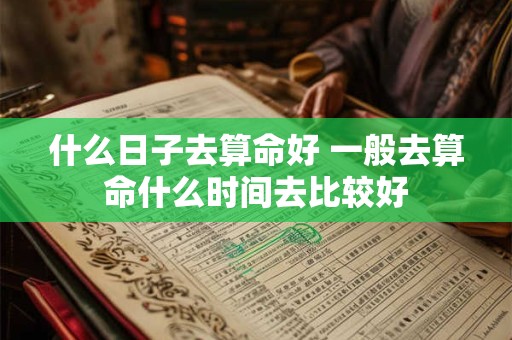 什么日子去算命好 一般去算命什么时间去比较好