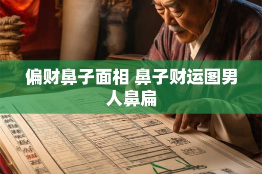 偏财鼻子面相 鼻子财运图男人鼻扁