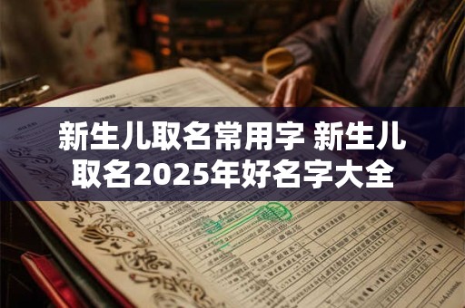 新生儿取名常用字 新生儿取名2025年好名字大全 新生儿取名常用字 新生儿取名2025年好名字大全