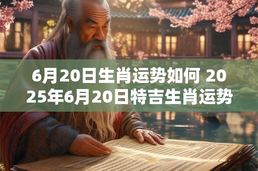 6月20日生肖运势如何 2025年6月20日特吉生肖运势