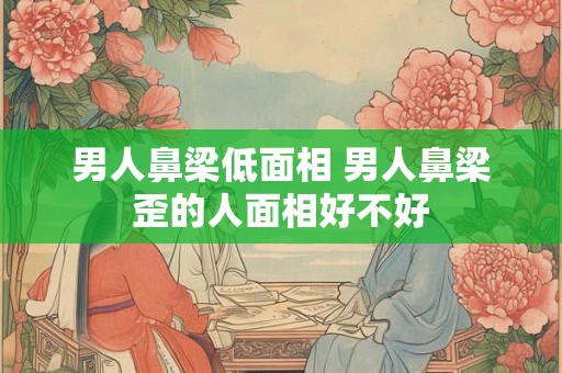 男人鼻梁低面相 男人鼻梁歪的人面相好不好