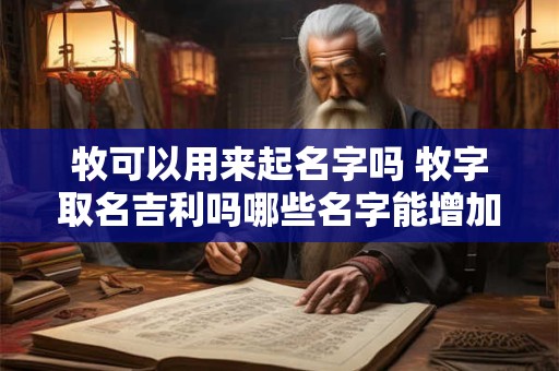 牧可以用来起名字吗 牧字取名吉利吗哪些名字能增加好运气