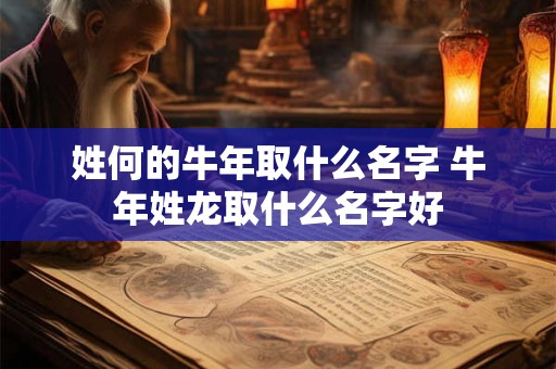 姓何的牛年取什么名字 牛年姓龙取什么名字好
