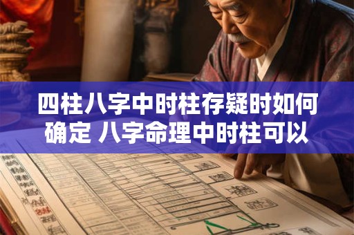四柱八字中时柱存疑时如何确定 八字命理中时柱可以看哪些信息