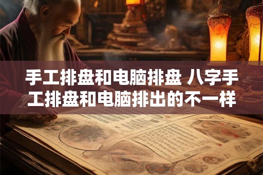 手工排盘和电脑排盘 八字手工排盘和电脑排出的不一样