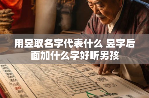 用昱取名字代表什么 昱字后面加什么字好听男孩
