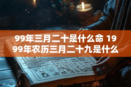99年三月二十是什么命 1999年农历三月二十九是什么命