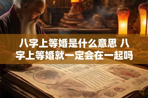 八字上等婚是什么意思 八字上等婚就一定会在一起吗