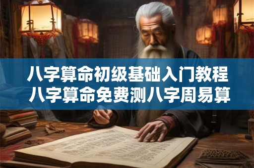 八字算命初级基础入门教程 八字算命免费测八字周易算命