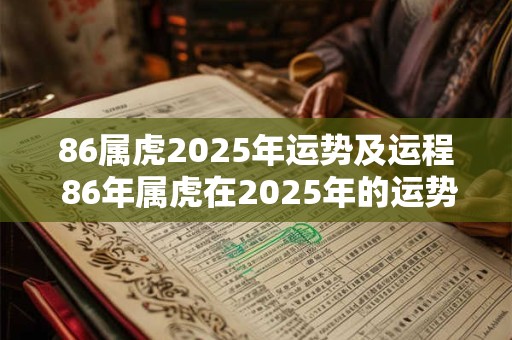 86属虎2025年运势及运程 86年属虎在2025年的运势和财运
