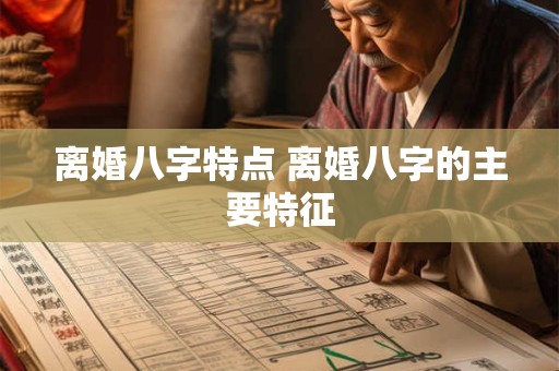 离婚八字特点 离婚八字的主要特征