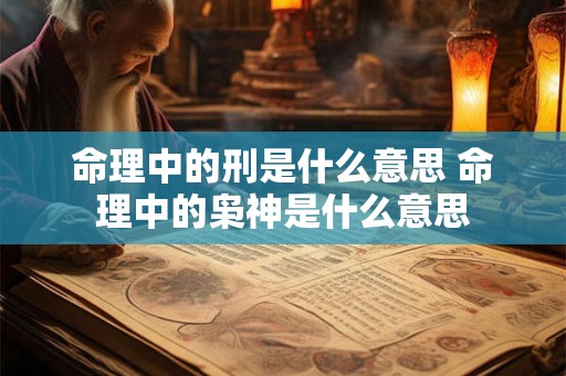 命理中的刑是什么意思 命理中的枭神是什么意思