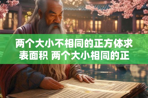 两个大小不相同的正方体求表面积 两个大小相同的正方体可以拼成一个长方体吗