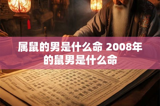 属鼠的男是什么命 2008年的鼠男是什么命
