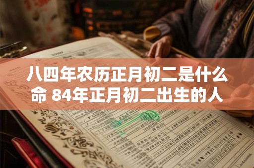 八四年农历正月初二是什么命 84年正月初二出生的人为什么命不好