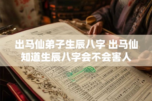 出马仙弟子生辰八字 出马仙知道生辰八字会不会害人