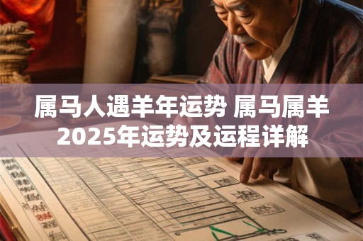 属马人遇羊年运势 属马属羊2025年运势及运程详解