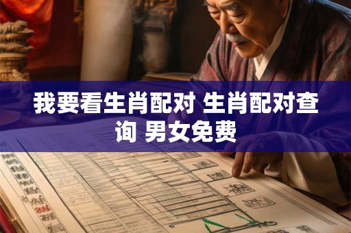 我要看生肖配对 生肖配对查询 男女免费