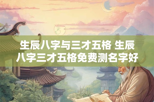 生辰八字与三才五格 生辰八字三才五格免费测名字好坏