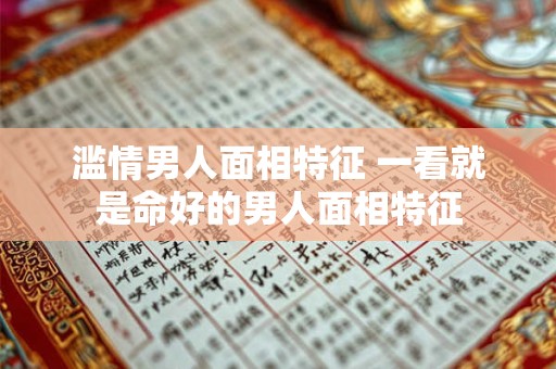 滥情男人面相特征 一看就是命好的男人面相特征