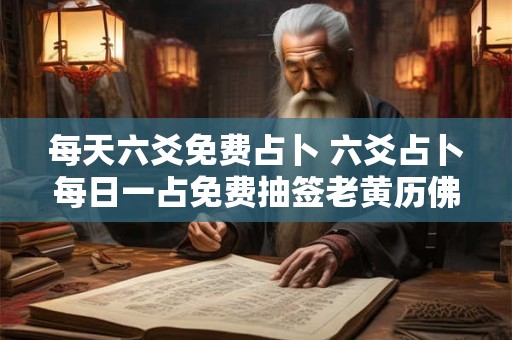 每天六爻免费占卜 六爻占卜每日一占免费抽签老黄历佛佛