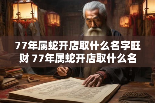 77年属蛇开店取什么名字旺财 77年属蛇开店取什么名字旺财运