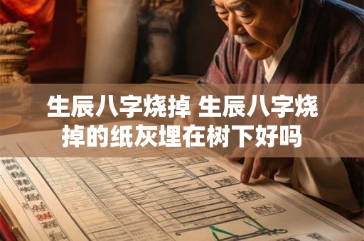 生辰八字烧掉 生辰八字烧掉的纸灰埋在树下好吗