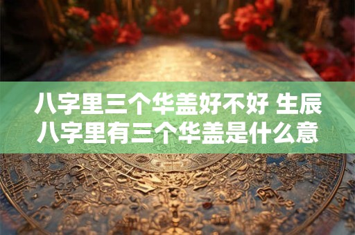 八字里三个华盖好不好 生辰八字里有三个华盖是什么意思