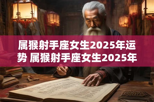 属猴射手座女生2025年运势 属猴射手座女生2025年运势及运程