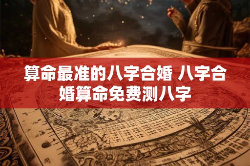 算命最准的八字合婚 八字合婚算命免费测八字