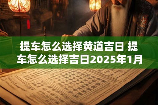 提车怎么选择黄道吉日 提车怎么选择吉日2025年1月