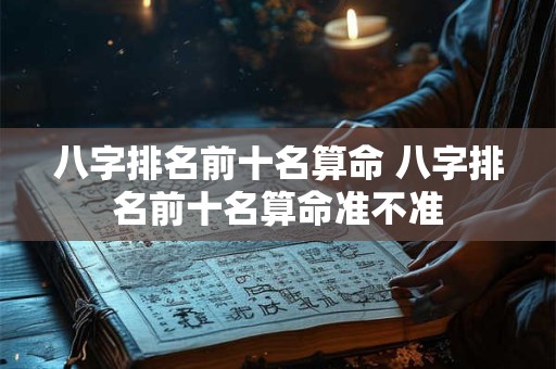 八字排名前十名算命 八字排名前十名算命准不准