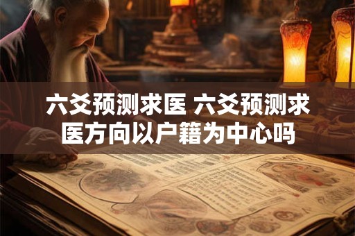 六爻预测求医 六爻预测求医方向以户籍为中心吗