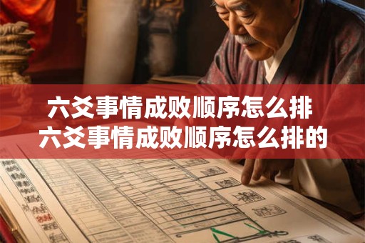 六爻事情成败顺序怎么排 六爻事情成败顺序怎么排的