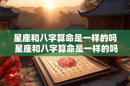 星座和八字算命是一样的吗 星座和八字算命是一样的吗女生