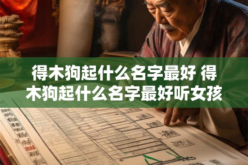 得木狗起什么名字最好 得木狗起什么名字最好听女孩